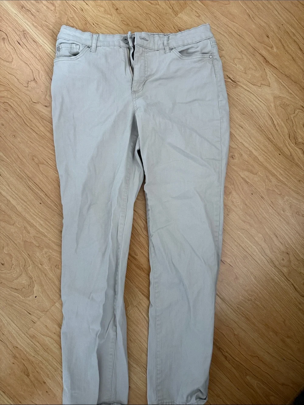 Bandolino Light Gray Skinny Pants - Slim Fit